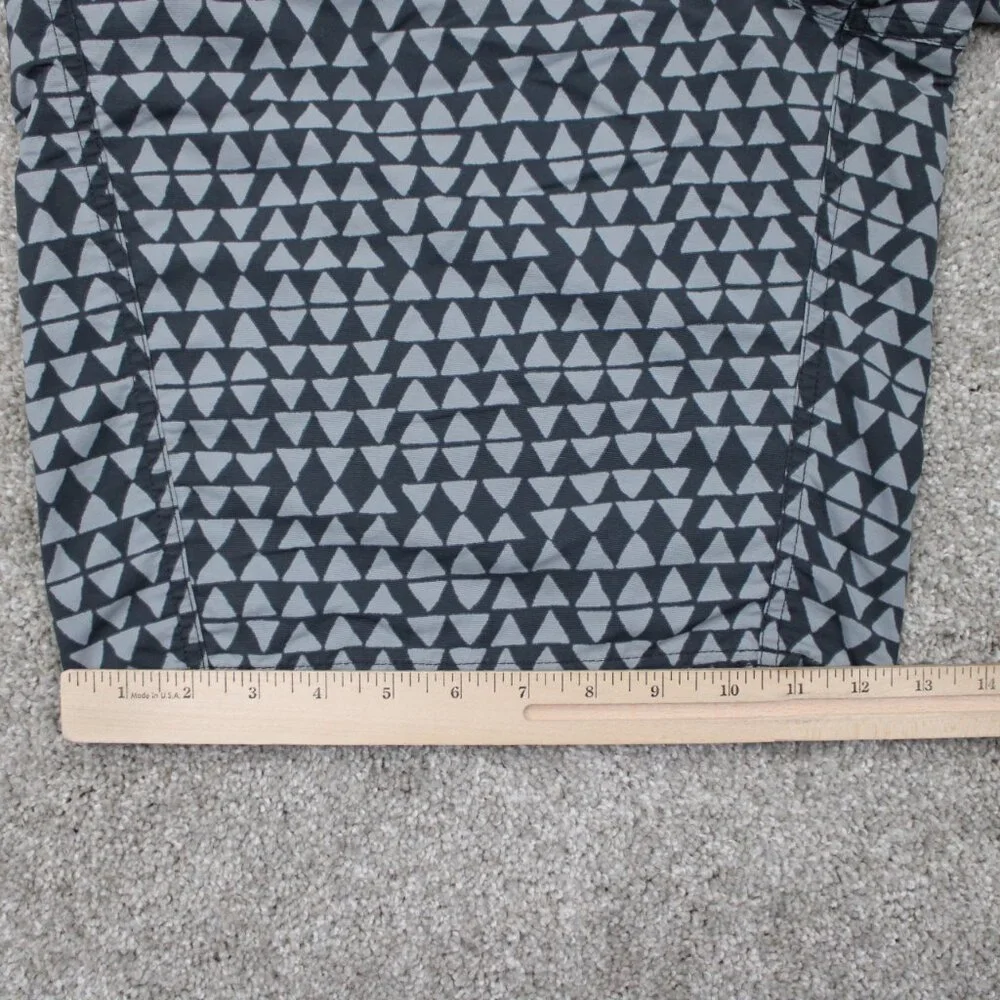 Patagonia Hybrid‎ Board Shorts Mens 36 Gray Geometric 100% Nylon w/ 10